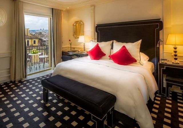 The Hassler Hotel Rome is one of the most beautiful hotels in Rome that offers great views of the city.