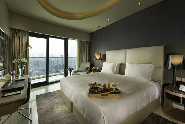 Damac Maison Dubai features modern rooms and suites