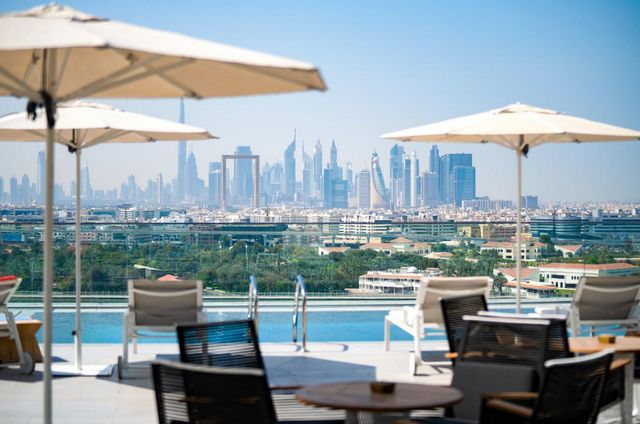 The Bandar Arjaan Hotel Dubai includes an outdoor pool