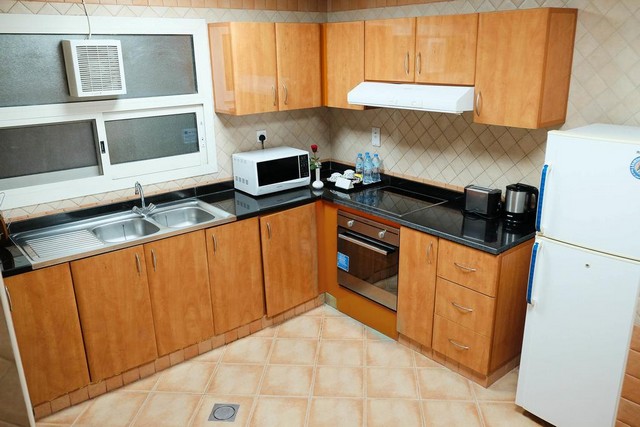 There is an equipped kitchen in Betty Dubai apartments.