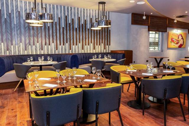 Premier Inn Al Jaddaf Restaurant serves international cuisine.