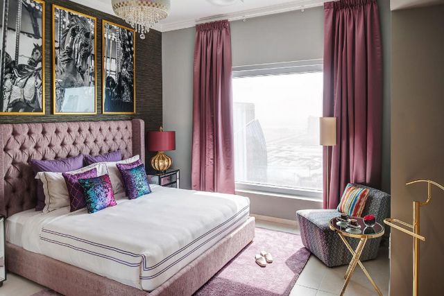 The rooms in the 48 Gate Dream Tower Apartments in Dubai are beautifully bright 