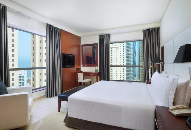 The rooms of Ramada Dubai GBR Hotel are well-known for their charming views