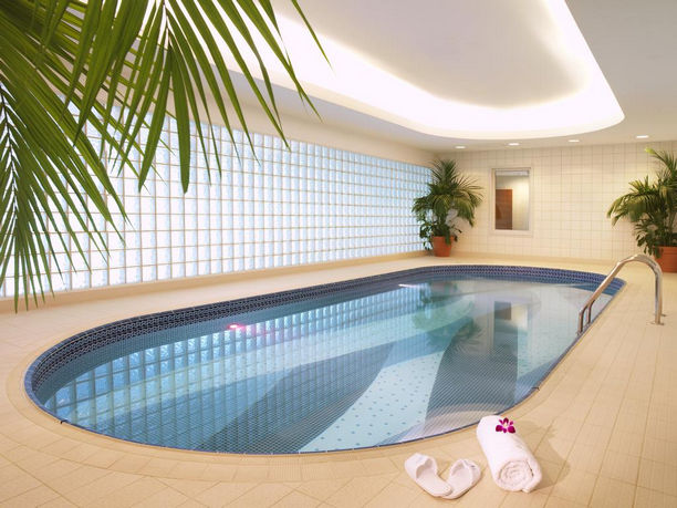 Enjoy and relax in the indoor swimming pool at Dubai International Airport Transit Hotel