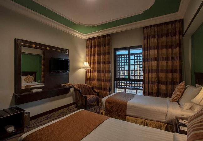 Facing rooms for the Prophet's Mosque in the best hotels in Medina for families
