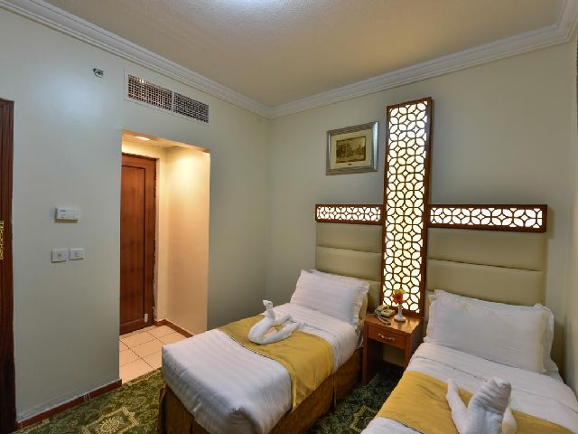 A room for two persons in a selected international hotel in Medina 