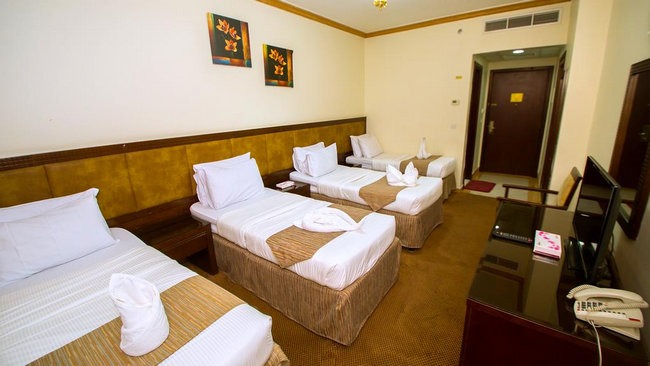Elegant quad rooms and clean hotels in Al Salam Street in Medina