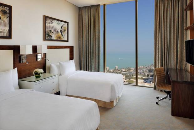 The most beautiful hotels in Kuwait provides a charming sea view