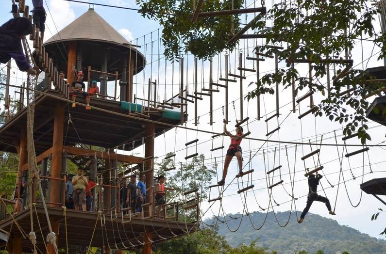 Penang escape adventure park is one of the most beautiful entertainment places on Penang Island
