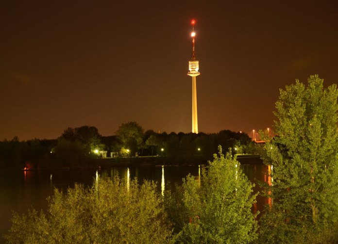The Danube Tower is a tourist attraction in Vienna 