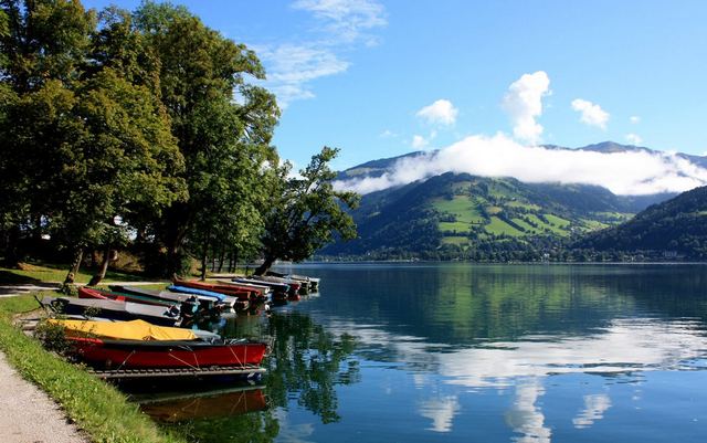 Lake Zell is one of the most important places of tourism in Zell am See Austria - Zell am See pictures