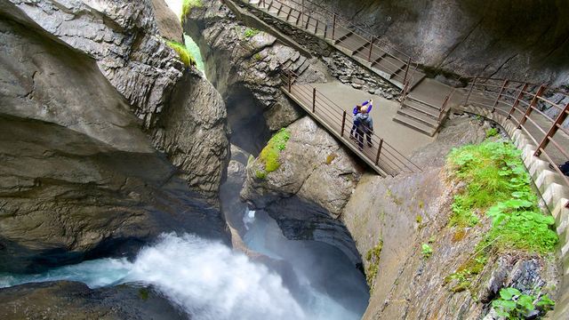 The Trommel Bach Waterfall Interlaken is one of the most important tourist places in Interlaken Switzerland