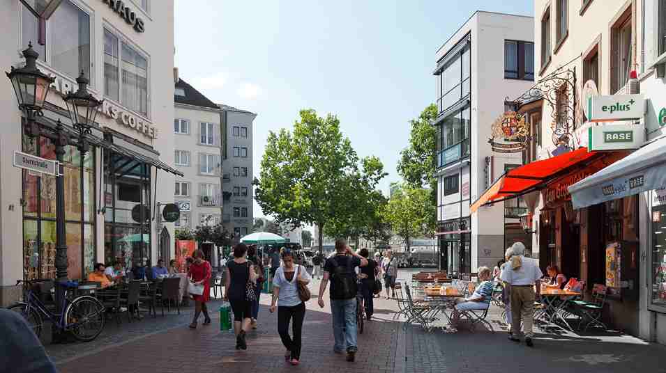 Sternstrass Street is one of the most important tourist areas in Bonn, Germany