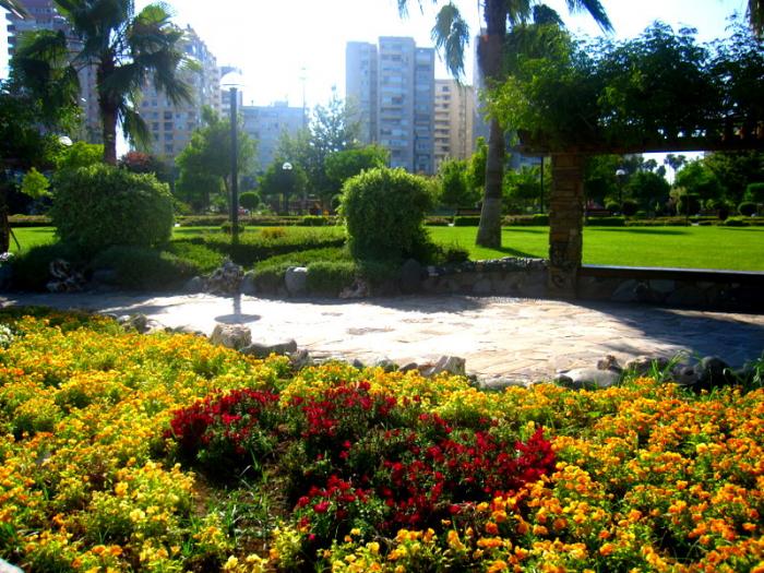 Central park in the Turkish city of Adana 