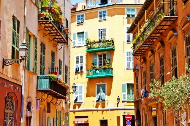 The old town in the French city of Nice