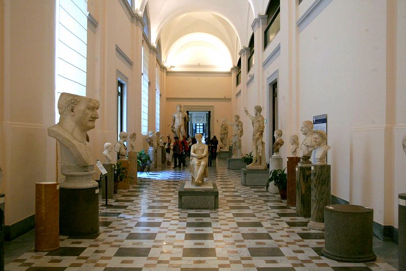 The National Archaeological Museum in Naples, where it is one of the most important tourist places in Naples