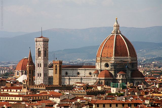 Florence Cathedral is one of the most attractive places for tourists in the italyn city of Florence