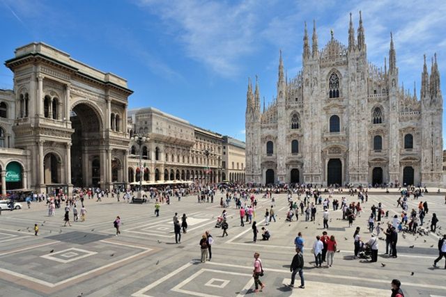 Duomo Square in Milan, is one of the most important tourist places in Milan