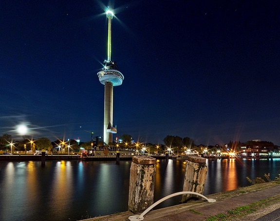 The Euromast Tower is one of the best tourist places in Rotterdam, the Netherlands
