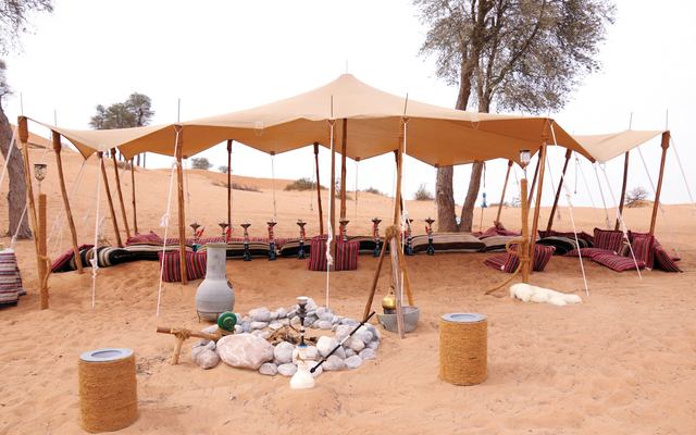 The Bedouin Oasis is one of the most beautiful tourist places in Ras Al Khaimah. It is a unique desert camp that embodies the life of nomads throughout history.