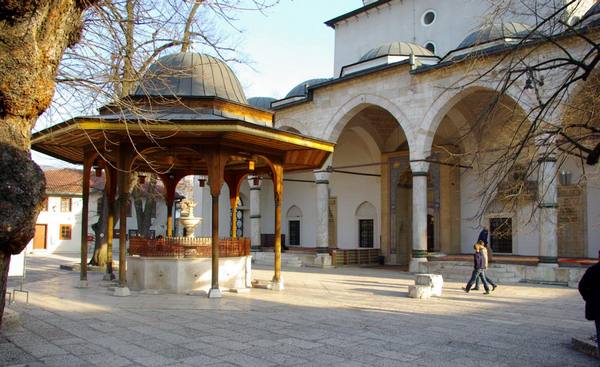 Ghazi Khusraw Bey Mosque is one of the most important landmarks of Sarajevo, Bosnia