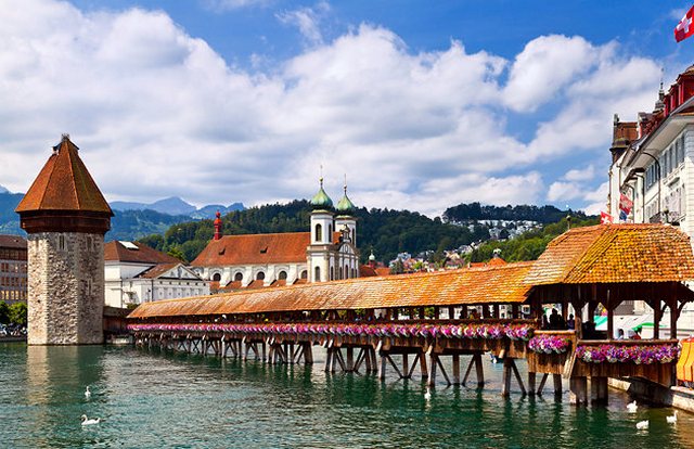 Lucerne is a tourist destination in Switzerland