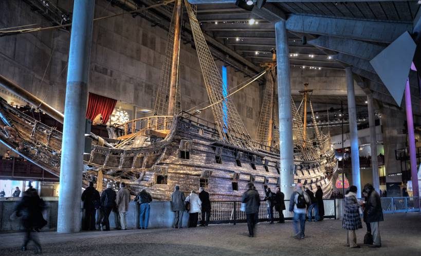 Vasa Museum is one of the most important tourist attractions in Stockholm, Sweden