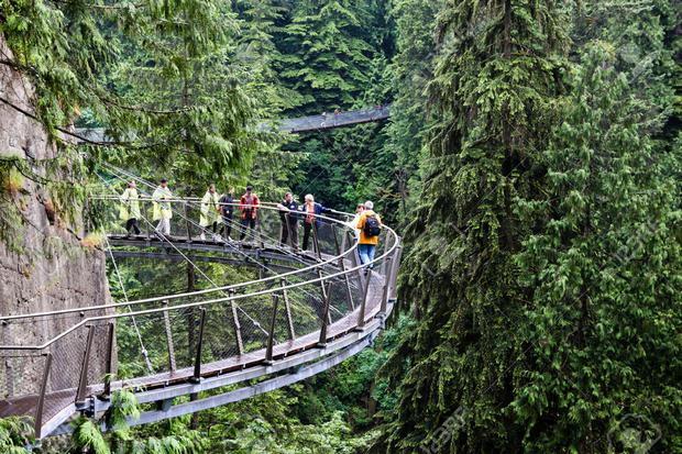 Capilano Bridge is one of the most famous tourist places in Vancouver
