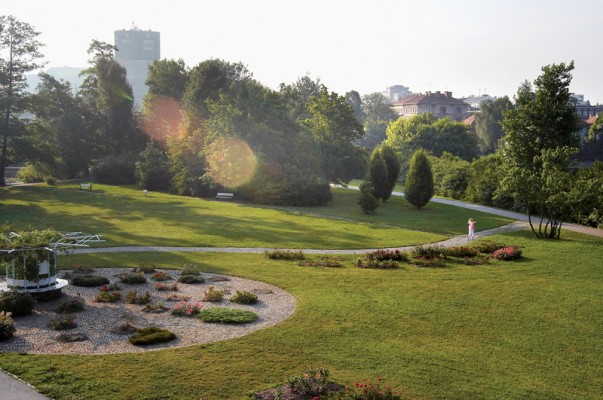 Tivoli park is one of the best tourist places in Ljubljana, Slovenia