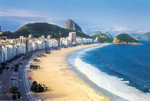 Copacabana Beach is one of the most important tourist places in Rio de Janeiro, Brazil