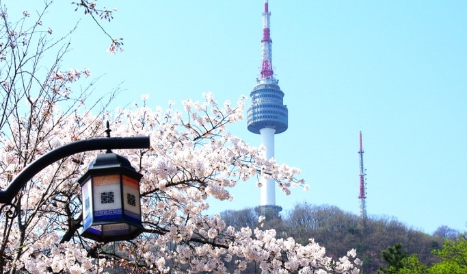 N Seoul Tower is one of the best tourist places in South Korea, Seoul