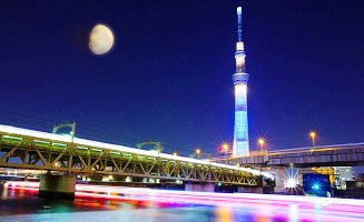 Tokyo Sky Tree in Japan is one of the most important places of tourism in Tokyo