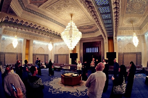 The guest hall in the Grand Mosque in the Kuwaiti capital