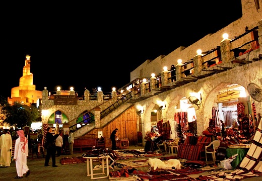 The Tissue Gallery in the Souq Waqif in Doha - tourist places in Qatar