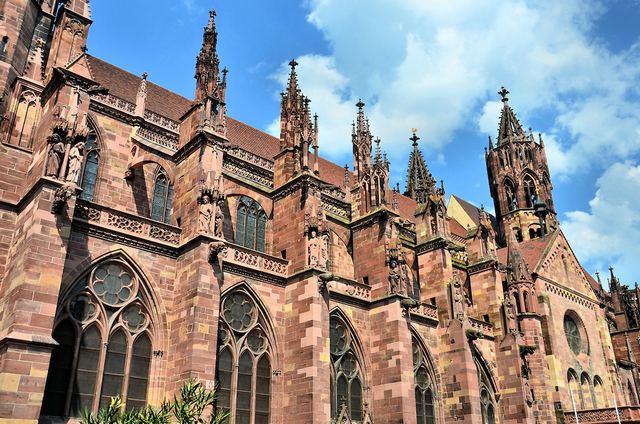Freiburg Cathedral is one of the most important places of tourism in Freiburg, Germany