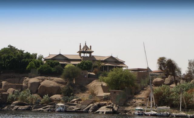 Elephantine Island in Aswan is one of the most important tourist places in Aswan, Egypt
