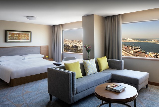 Beds are comfortable at the Hyatt Regency Galleria Residence Dubai
