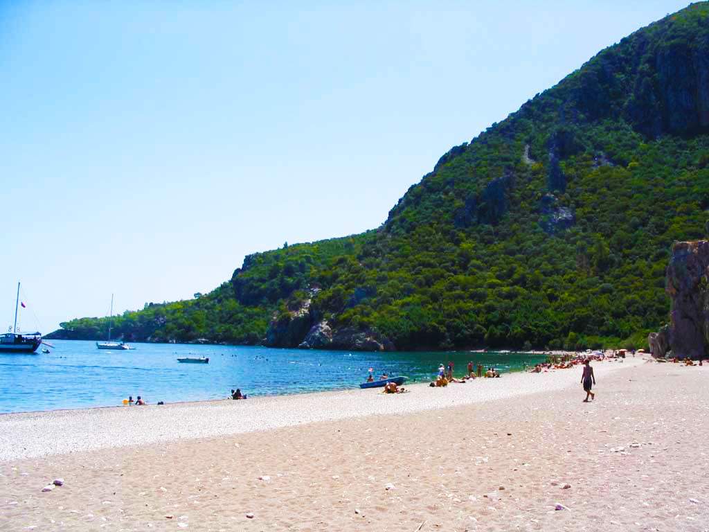 One of the most beautiful and beautiful beaches of Antalya, Olympus Beach