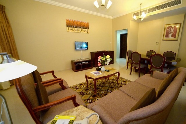 Emirates Stars Hotel Sharjah Al Khan offers family rooms with large areas