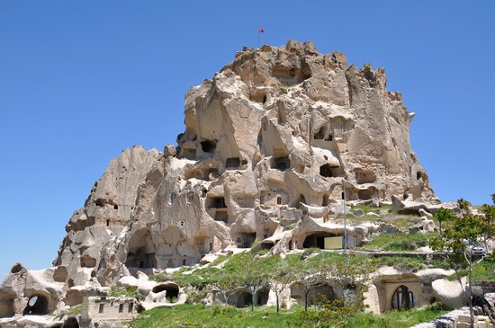 Uchisar Castle in Cappadocia