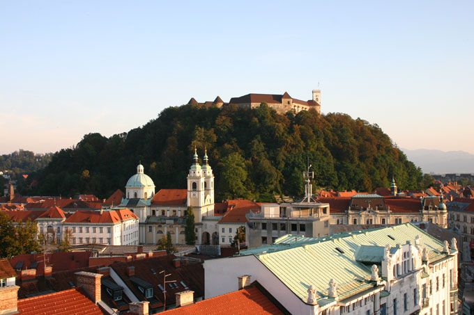 Ljubljana castle is one of the most famous tourist places in Slovenia