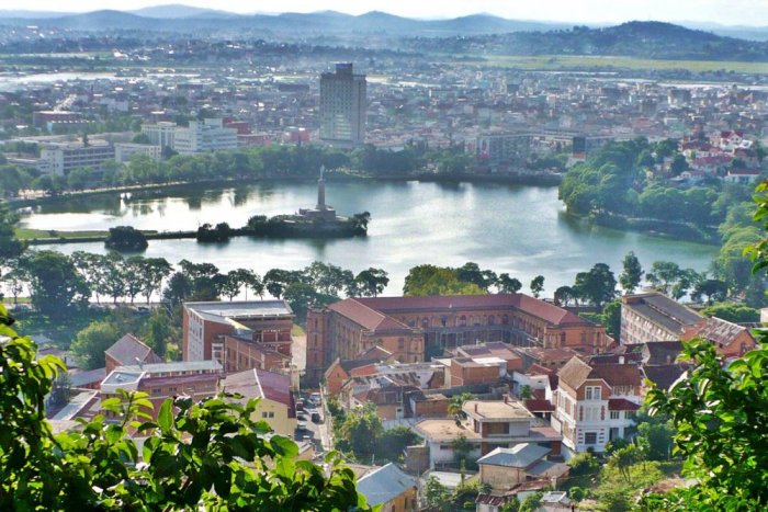 The city of Antananarivo, the capital of Madagascar