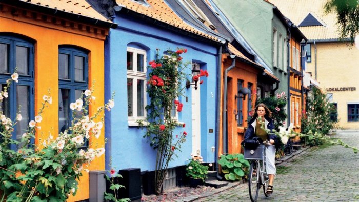Colorful houses in Arhus