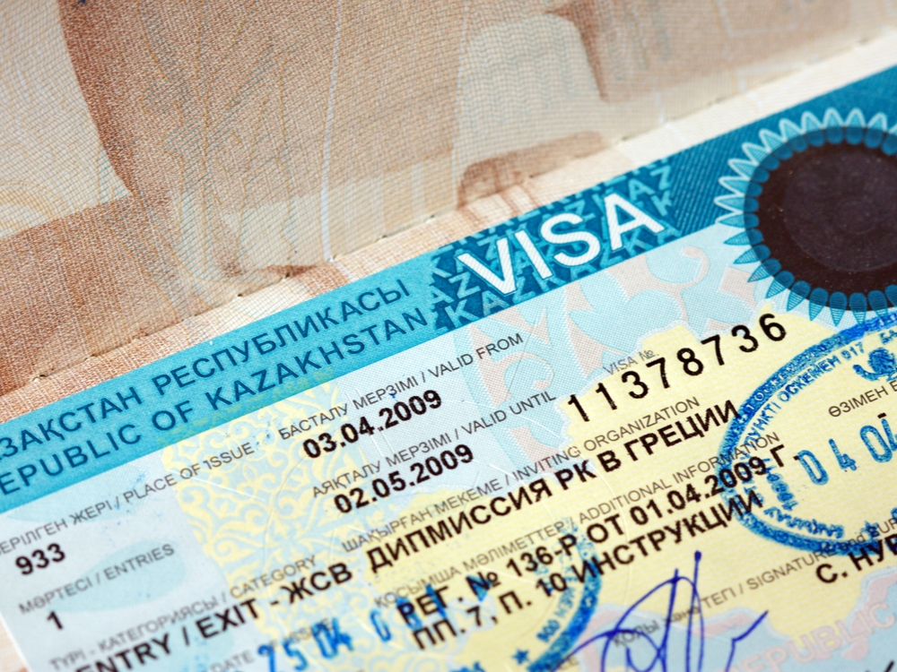 Entry visa for Kazakhstan