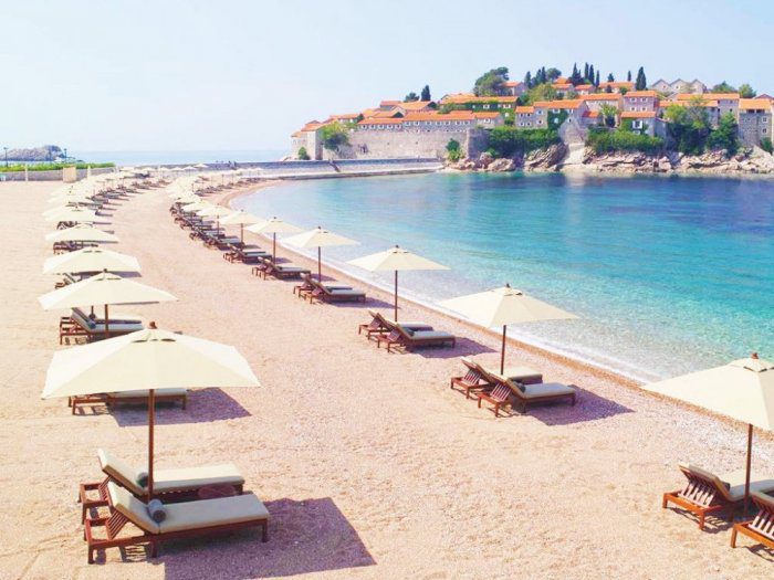 Beach tourism in Montenegro