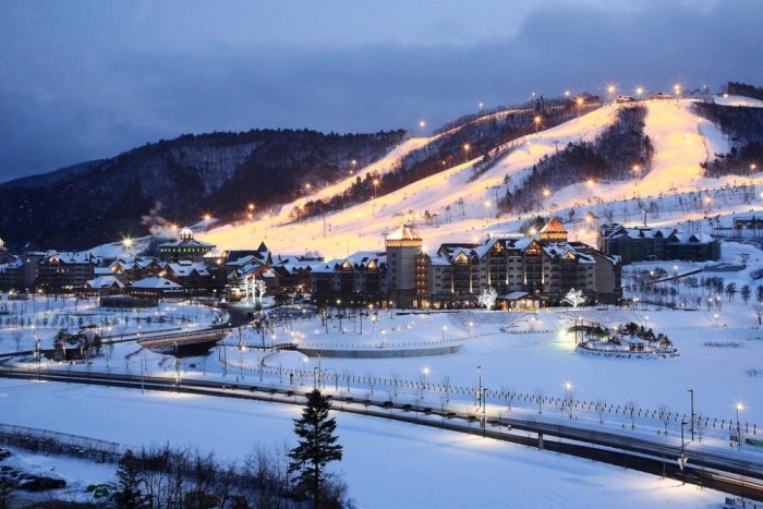 Ski resort in Pyeongchang, Korea