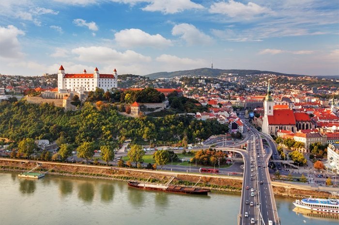 A scene from the Slovak capital