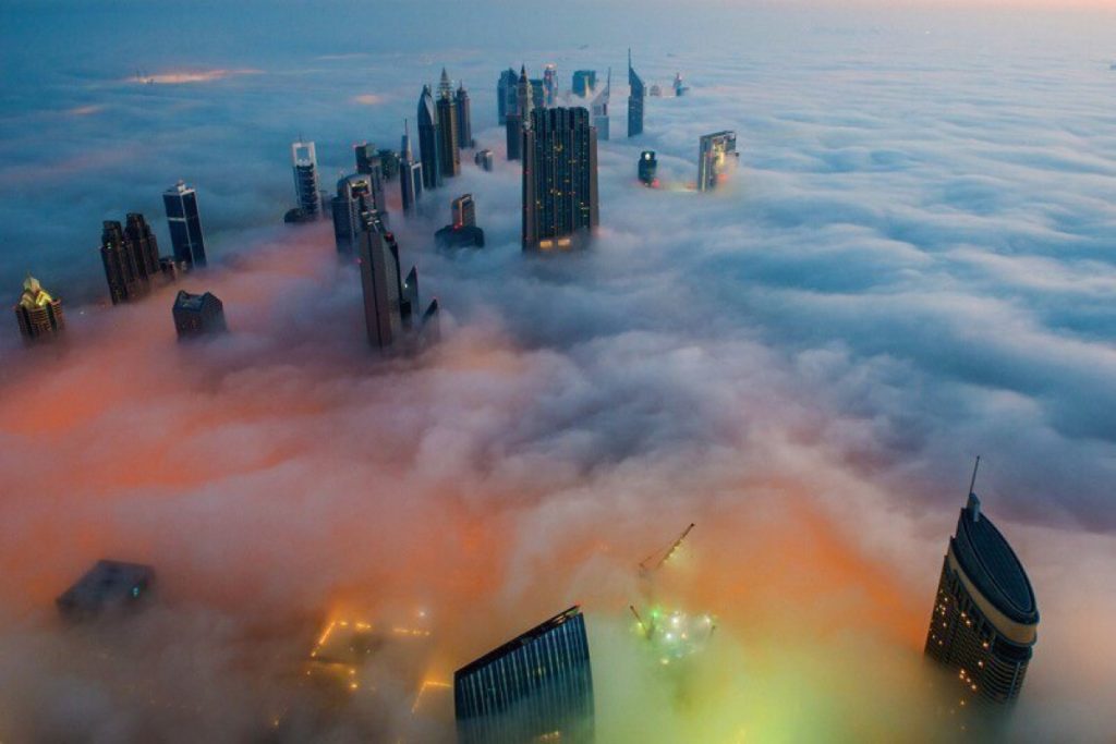 Fog pictures in Dubai