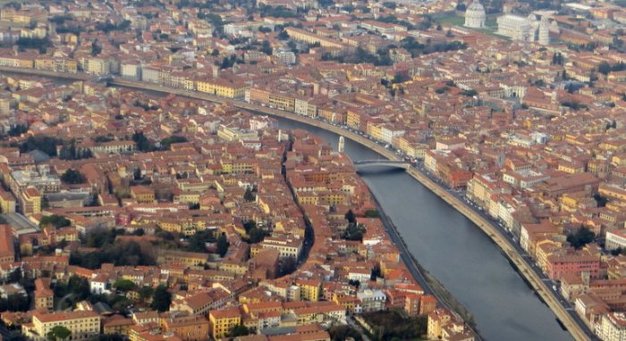     A scene of the city of Pisa