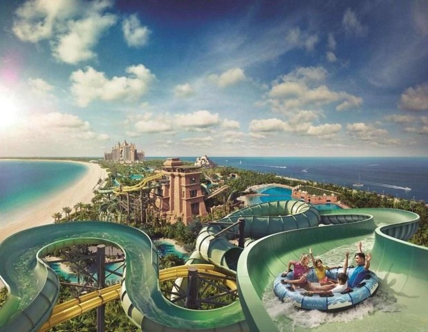 The Atlantis Hotel in Dubai includes underwater rooms